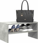 vidaXL betonszürke cipőtartó állvány halmozható 60 x 30 x 30, 5 cm (858863)