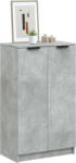 vidaXL betonszürke szerelt fa cipősszekrény 59 x 35 x 100, 5 cm (811443)