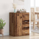 vidaXL Széf fiókkal Öreg fa 59 x 39 x 80 cm Faanyag (883064)