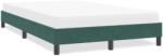 vidaXL ágykeret matrac nélkül Sötétzöld 120x210 cm bársony (4101352)