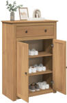 vidaXL Panama tömör fenyőfa cipőtároló szekrény 80 x 40 x 114 cm (4016391)