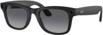 Ray-Ban Ray-Ban: Meta Wayfarer - Okosszemüveg - Matte Black - Szürke Polarizált gradiens (Large) PC
