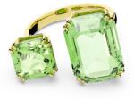 Swarovski Luxus nyitott gyűrű zöld kristályokkal Millenia 5619626 52 mm