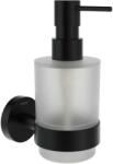RAVAK Kona - Szappanadagoló tartóval, üveg/matt fekete X07P1310 (X07P1310)