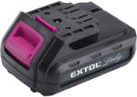 Extol tartalék akku RÉGEBBI TÍPUSÚ 12V Li-ion, 402401 géphez és 402400A töltőhöz, 2 SARU+1 TÜSKE; 1300mAh, töltési idő: 4, 5óra (402401B)