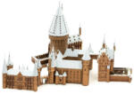 Metal Earth ICONX Harry Potter Roxfort a hóban - nagyméretű lézervágott acél makettező szett (502993)