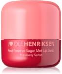 Olehenriksen Pout Preserve Sugar Melt Exfoliating Lip Scrub exfoliant din zahar de buze culoare Strawberry Sorbet 8 g
