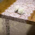 Karll Dekoratív terítő RUSPEPA, csipke, fehér, 28 x 300 cm (PX000WB8O2L)