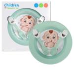 TOO KT-126 vegyes színekben búzaszalma műanyag Gyermek tányér készlet, 18.7×3.5cm (KT-126) - easy-shop