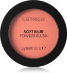 Catrice Soft Blur Powder Brush púderes arcpír matt hatással árnyalat 010 Lychee Lush 5 g