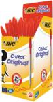 BIC Cristal Medium golyóstoll, Piros, 50 db/doboz (BIC847899)