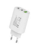 Cellect Hálózati gyorstöltő adapter 65W fehér (MTCB-PD65WNE-W)