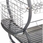 5five emeletes edénytartó, 52 x 26 x 39 cm, szürke (146478)