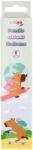 STRIGO Set 6 creioane HB Strigo SSC501 cu radiera, Seria Capybara, Pastel (SSC501)