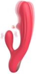 Guilty Toys Vibrator Iepuras Crush, 10+10 Moduri Stimulatoare, Silicon, USB Magnetic, Rosu, 20.5 cm, Guilty Toys Vibrator