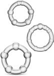 STD Set 3 Inele Erectie Rock Rings, Transparent Inel pentru penis