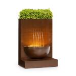 Blumfeldt Windflower, градински фонтан с саксия за цветя, 11 W, поцинкован метал, кафяв (GDMB5-Windflower) (GDMB5-Windflower) - klarstein