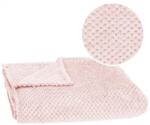 Springos meleg pléd, 200x220 cm - Rózsaszín (HA7101)