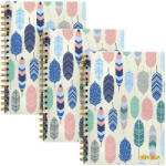 Pukka Pad Spirálfüzet, B5, vonalas, 80 lap, FSC, PUKKA PAD Carpe Diem, toll minta (9379-CD)