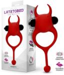 LATETOBED Hornvyl Vibrating Cock Ring Red
