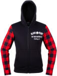 W-TEC Black Heart Női motoros kapucnis pulóver W-TEC Black Heart Ramforge, húzózsinóros kapucni, elasztikus kötött szegély, előkészítés hát-, váll- és könyökvédőhöz piros-fekete XS