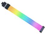Lian Li Cablu prelungitor RGB adresabil Lian Li Strimer Wireless 12VHPWR 16 pini la 16 pini GPU, 8 benzi iluminare LED, PW16-81W