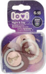 LOVI Night&Day szimmetrikus nyugtató cumi 6-18 hónapos korig - 2 db