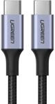 UGREEN Cablu USB-C la USB-C, 100W, 3 m, gri