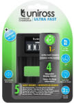 Uniross UCU005 ULTRA AA/AAA védelemmel processzoros LCD gyorstöltő