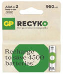 GP Batteries GP ReCyko NiMH Akkumulátor HR03 (AAA) 950mAh 2db - ipkameradiszkont
