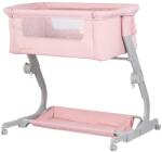 Chipolino Patut co-sleeper Chipolino Eleganza cu laterala culisanta pink marshmallow (KOSEL0254PM) - exclusivmag