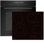 TESLA BO920MBP beépíthető sütő, pirolitikus, AirFryer funkció + Tesla HV6411MX beépíthető kerámia főzőlap