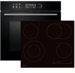 TESLA BO940MB beépíthető sütő, AirFryer funkció + Tesla HV6411MX beépíthető kerámia főzőlap