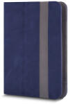 TelForceOne Univerzális 12-13col kinyitható műbőr tablet tok sötétkék - szürke