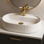 Rea Marcela 60 Pultra ültethető kerámia mosdó, fényes fehér REA-U4002 (REA-U4002)