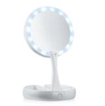 MRG Oglinda Machiaj cu Lumina MRG M843, MyFoldAway, USB, Alb, Expensibila