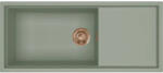Elleci ELLECI- Mosogatótálca Sintesi 510 Keratek K82 Sage Green bronz tartozékokkal (LKS51082BRZ)