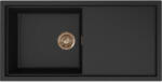Elleci ELLECI- Mosogatótálca Sintesi 480 Keratek K86 Black bronz tartozékokkal (LKS48086BRZ)
