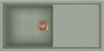 Elleci ELLECI- Mosogatótálca Sintesi 480 Keratek K82 Sage Green bronz tartozékokkal (LKS48082BRZ)