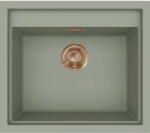 Elleci ELLECI- Mosogatótálca Sintesi 105 Keratek K82 Sage Green bronz tartozékokkal (LKS10582BRZ)