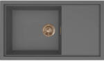 Elleci ELLECI- Mosogatótálca Sintesi 410 Keratek K99 Dark Grey bronz tartozékokkal (LKS41099BRZ)