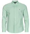Tommy Hilfiger Hosszú ujjú ingek FLEX POPLIN SOLID RF SHIRT Zöld EU L