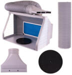 Technic Hordozható modellező festőkabin 3 db COB LED világítással és elszívással HS-E550LK