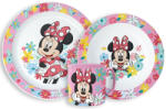 Minnie Disney Minnie Spring étkészlet, micro műanyag szett bögrével 265 ml