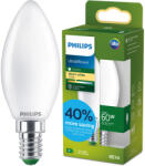 Philips LED izzó E14 gyertya B35 3.8W = 60W 806lm 212lm/W 2700K Meleg 300° Tejes A OSZTÁLYÚ UltraEfficient Philips (8721103052032)