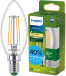 Philips LED izzó E14 gyertya B35 3.8W = 60W 806lm 212lm/W 2700K Meleg 300° A osztályú UltraEfficient Philips (8721103052018)