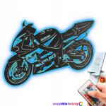 LaserGroot 3D fa kép Suzuki Gsx-r 1000 Fali dekoráció Led éjszakai lámpa XL (LaserGroot)