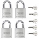 Abus 4 lakat 1 kulcshoz Abus Titalium 727TI/40 Quads (KD-AB-024)