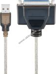 Goobay USB nyomtatókábel átlátszó USB 2.0A csatlakozó D-SUB/IEEE 1284 25 pólusú 1, 5m