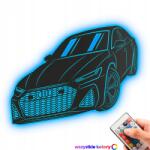 LaserGroot Kép Fa 3D Audi Rs 7 Fali Dekoráció Ajándék Led Éjjeli Lámpa XL (LaserGroot) - allegro - 19 835 Ft